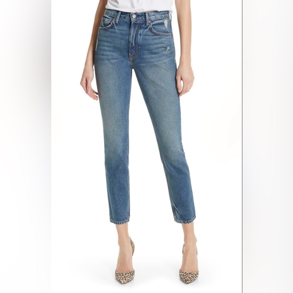 Grlfrnd Karolina High- Rise Straight Leg Jeans Size 27